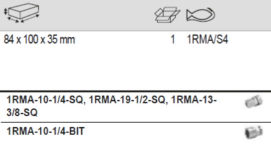 BAHCO 1RMA/S4 Ratcheting Wrench Adaptor Set (BAHCO Tools) - Premium Adaptor Set from BAHCO - Shop now at Yew Aik.