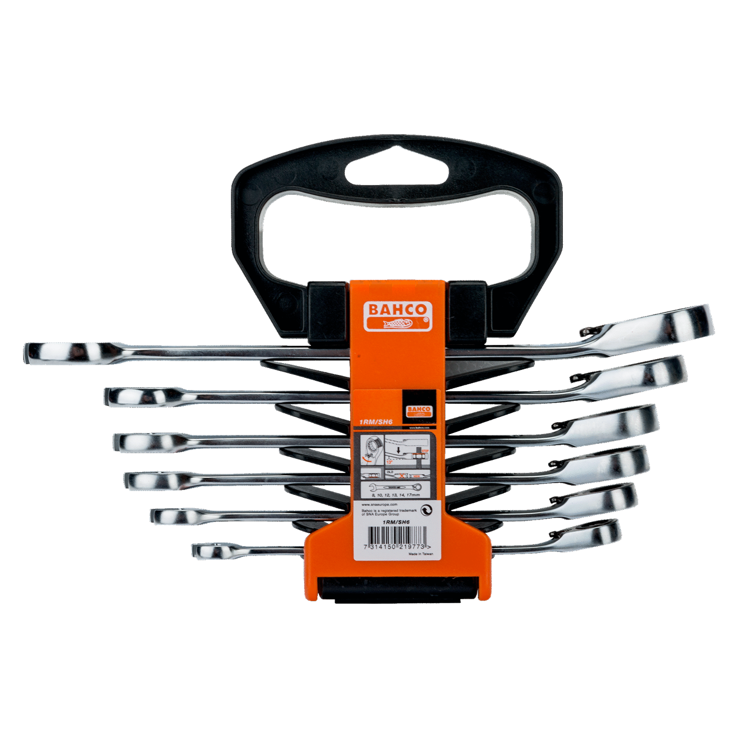BAHCO 1RM/SH6 Metric Combination Ratcheting Wrench Set - 6 Pcs - Premium Combination Ratcheting Wrench Set from BAHCO - Shop now at Yew Aik.