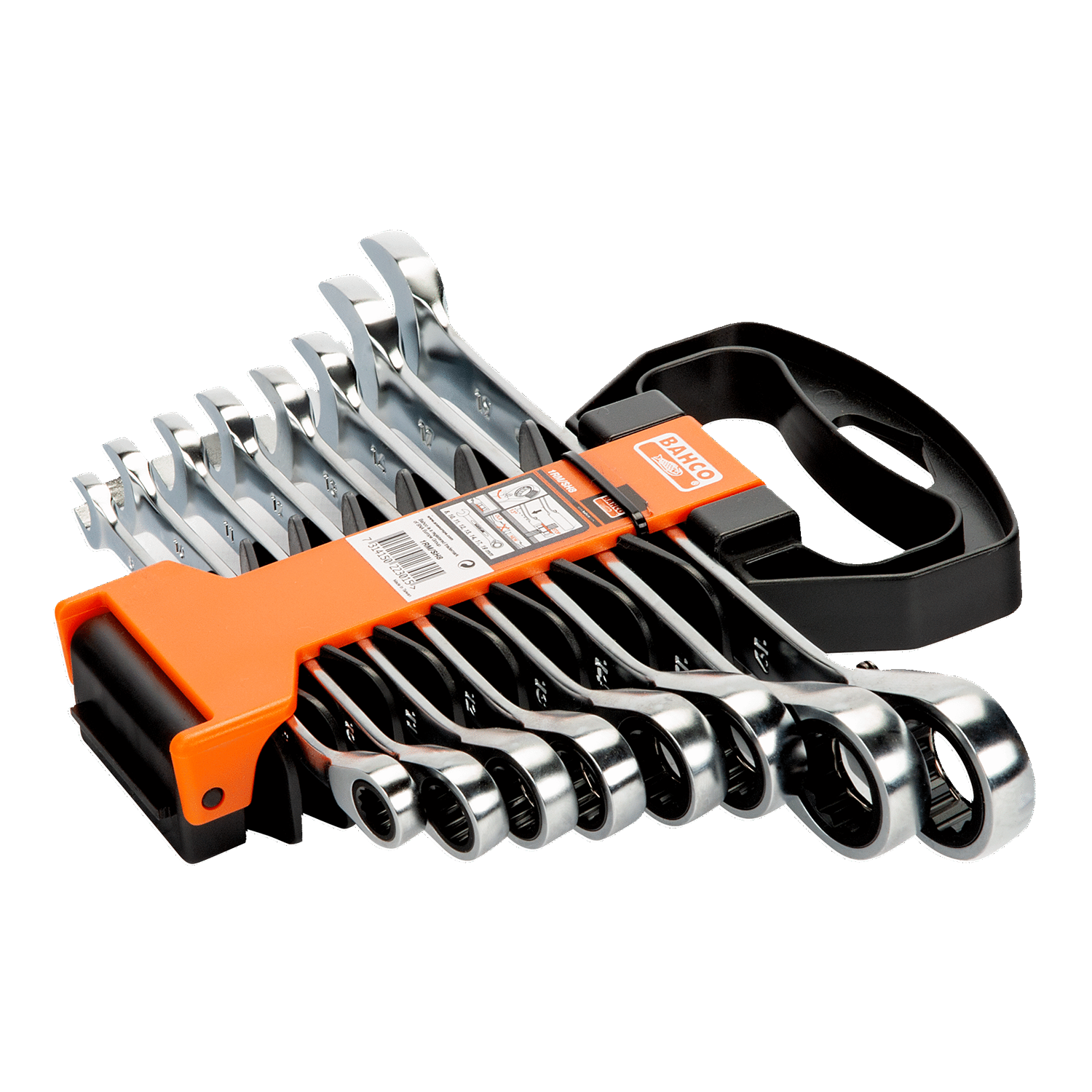 BAHCO 1RM/SH8 Metric Combination Ratcheting Wrench Set - 8 Pcs - Premium Combination Ratcheting Wrench Set from BAHCO - Shop now at Yew Aik.