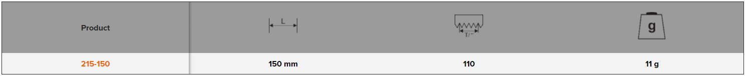 BAHCO 215 Junior Hand Hacksaw Blades Rod 150 mm (BAHCO Tools) - Premium Hacksaw Blades Rod from BAHCO - Shop now at Yew Aik.