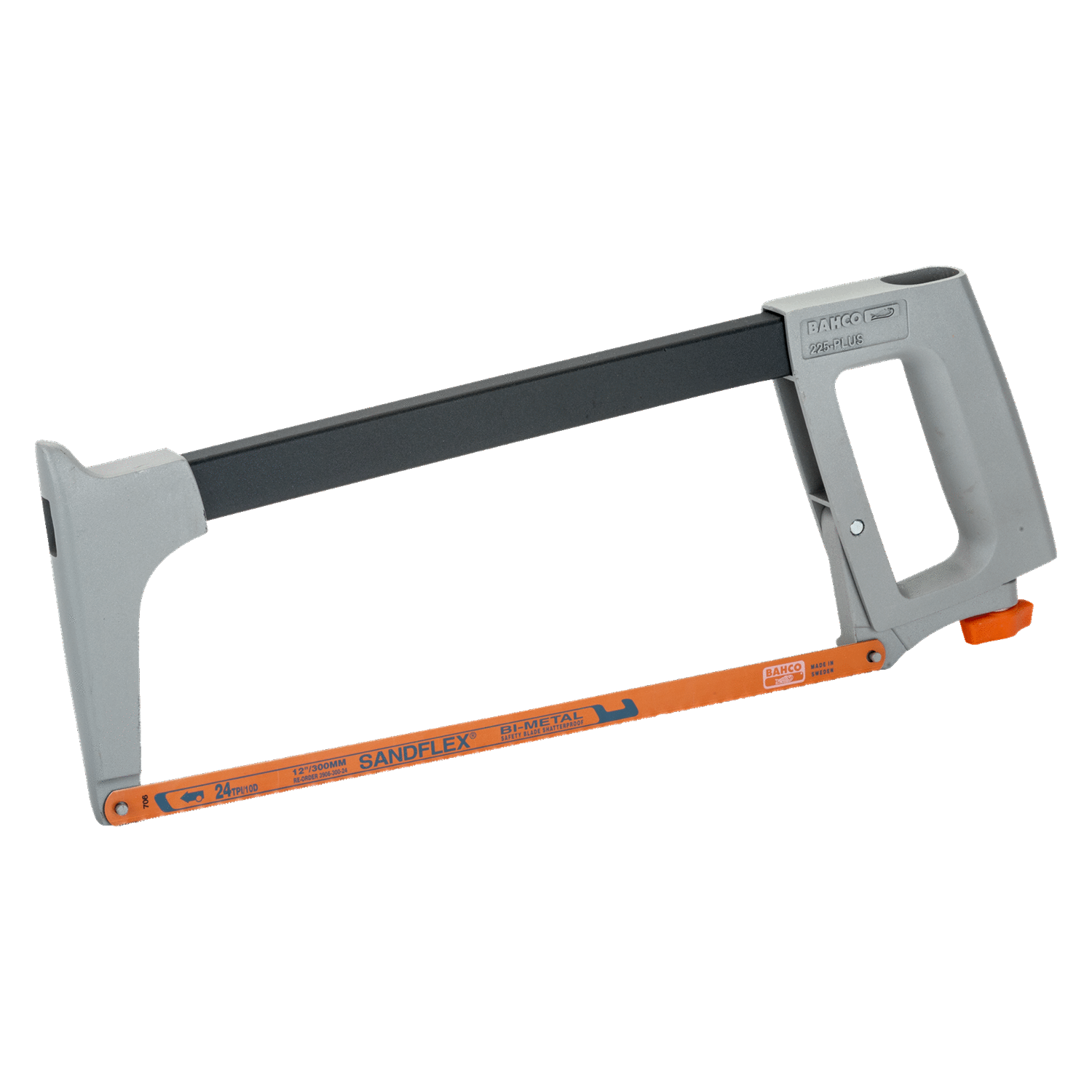 BAHCO 225-PLUS Hand Hacksaw Frame with Aluminium Handle 300 mm - Premium Hand Hacksaw Frame from BAHCO - Shop now at Yew Aik.