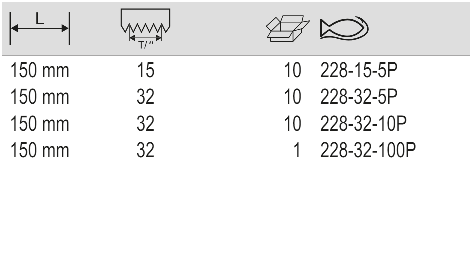 BAHCO 228-P Junior Hacksaw Spare Blade (BAHCO Tools) - Premium Hacksaw Spare Blade from BAHCO - Shop now at Yew Aik.