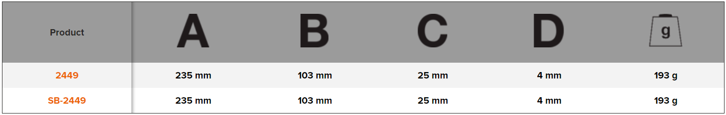 BAHCO 2449 Heavy Duty Wrecking Knive with Curved Blade - Premium Wrecking Knive from BAHCO - Shop now at Yew Aik.