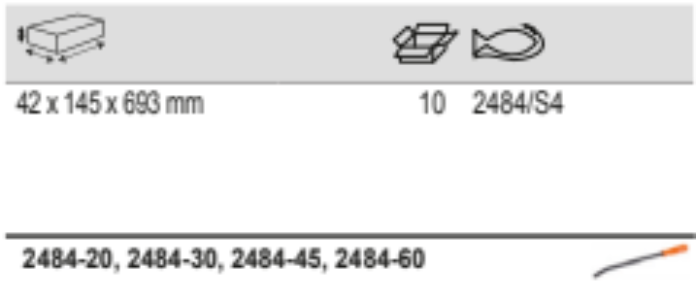 BAHCO 2484/S4 Flat Head Pry Bars Set with PP Handle (BAHCO Tools) - Premium Pry Bars from BAHCO - Shop now at Yew Aik.