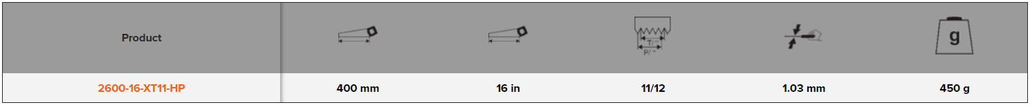 BAHCO 2600-16 Handsaw for Plaster/Boards of Wood Based Materials - Premium Handsaw from BAHCO - Shop now at Yew Aik.