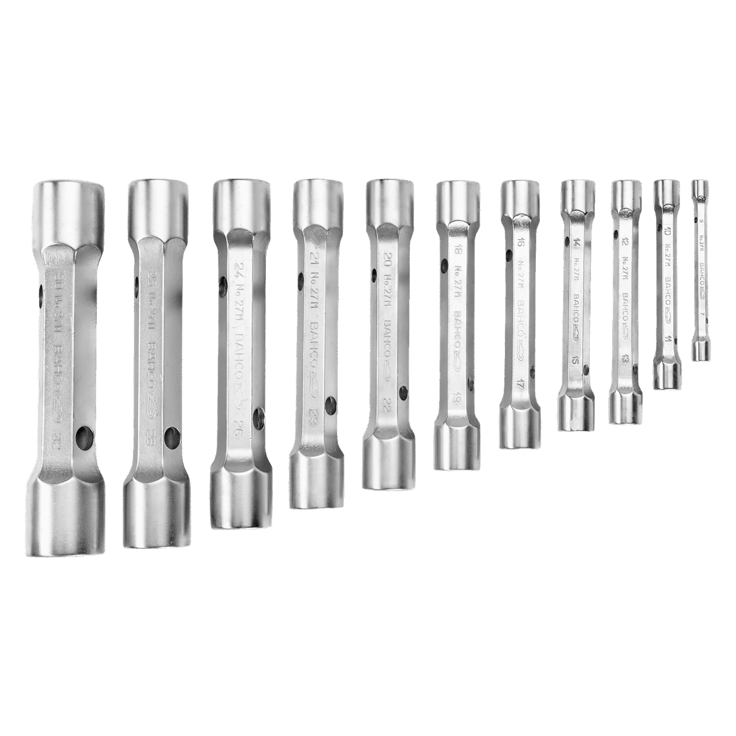 BAHCO 27M/12 Metric Double Head Socket Wrench Set - 10 Pcs - Premium Socket Wrench Set from BAHCO - Shop now at Yew Aik.