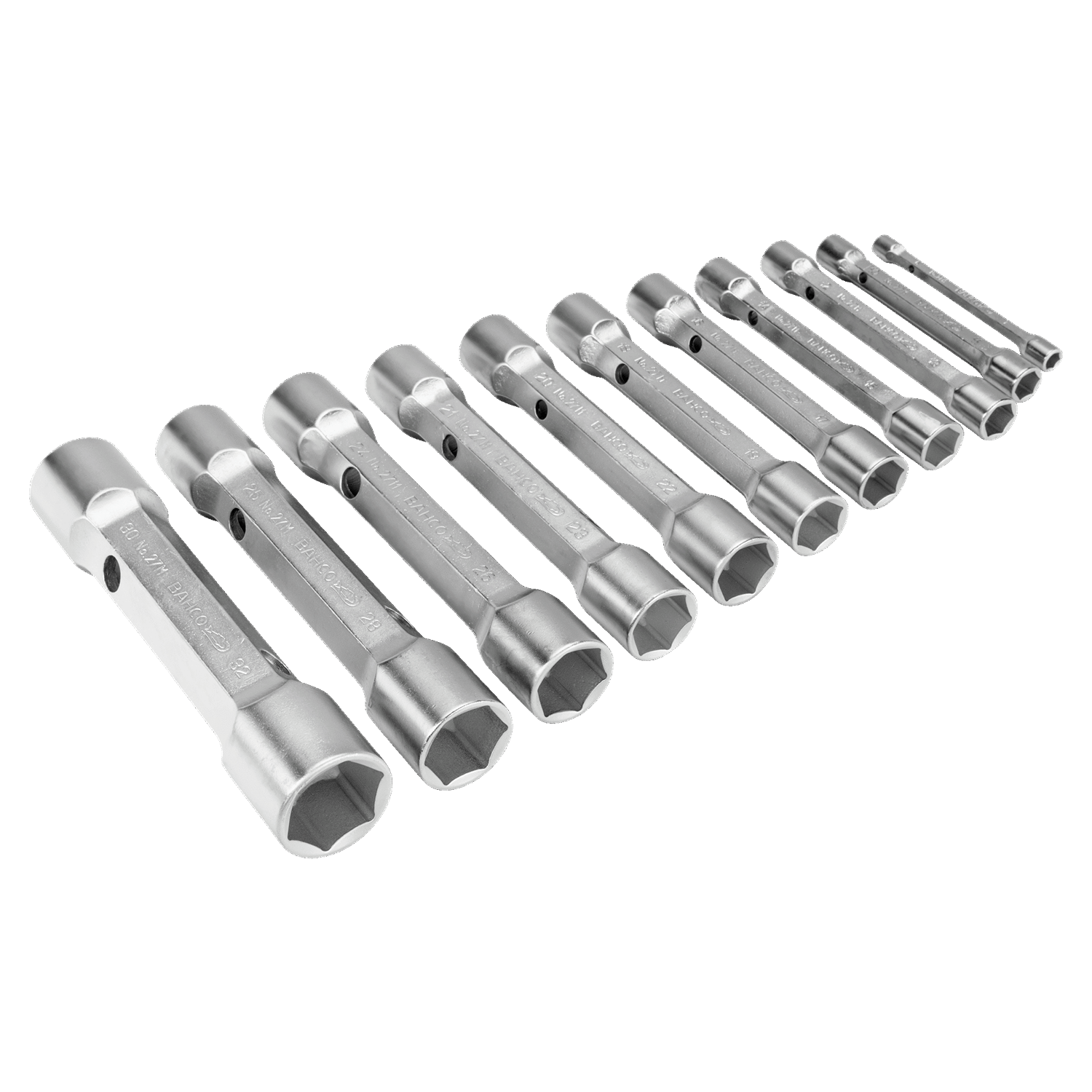 BAHCO 27M/12 Metric Double Head Socket Wrench Set - 10 Pcs - Premium Socket Wrench Set from BAHCO - Shop now at Yew Aik.