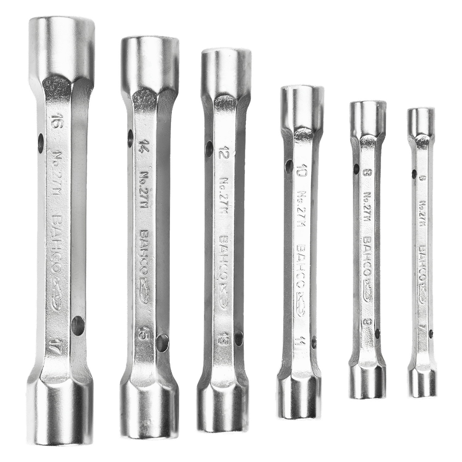 BAHCO 27M/6 Metric Double Head Socket Wrench Set - 6 Pcs - Premium Socket Wrench Set from BAHCO - Shop now at Yew Aik.