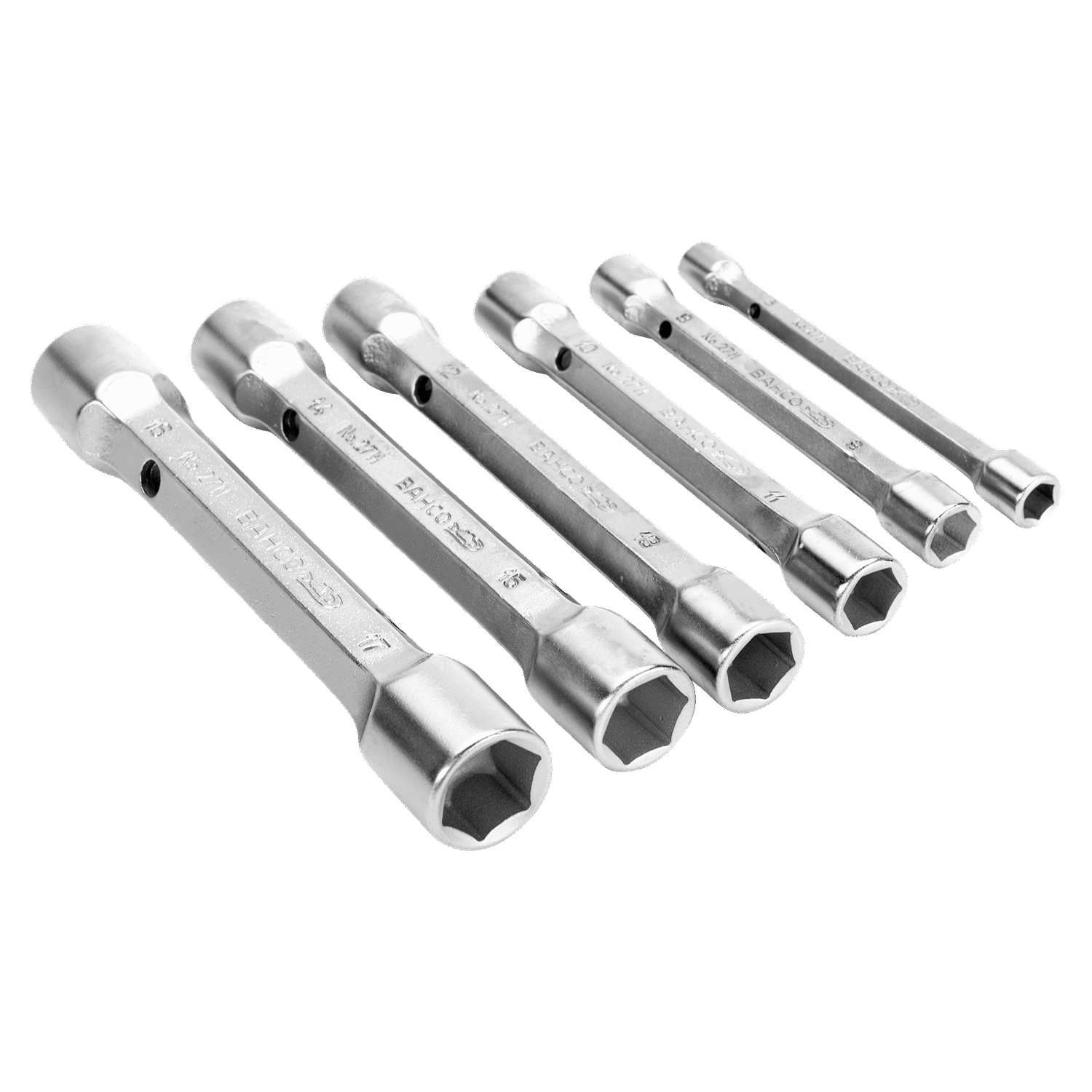 BAHCO 27M/6 Metric Double Head Socket Wrench Set - 6 Pcs - Premium Socket Wrench Set from BAHCO - Shop now at Yew Aik.