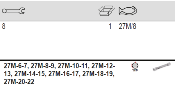 BAHCO 27M/8 Metric Double Head Socket Wrench Set - 8 Pcs - Premium Socket Wrench Set from BAHCO - Shop now at Yew Aik.