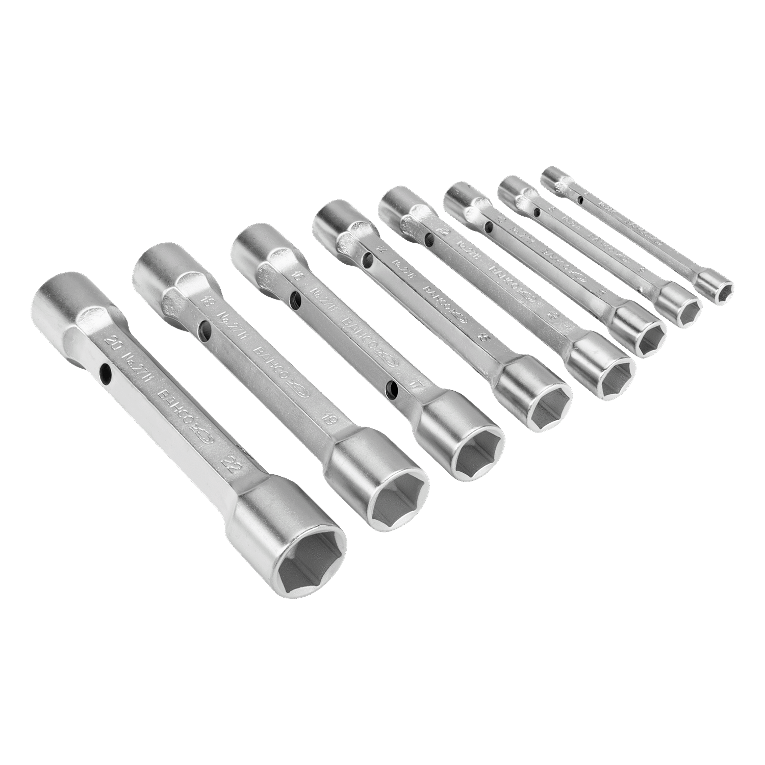 BAHCO 27M/8 Metric Double Head Socket Wrench Set - 8 Pcs - Premium Socket Wrench Set from BAHCO - Shop now at Yew Aik.