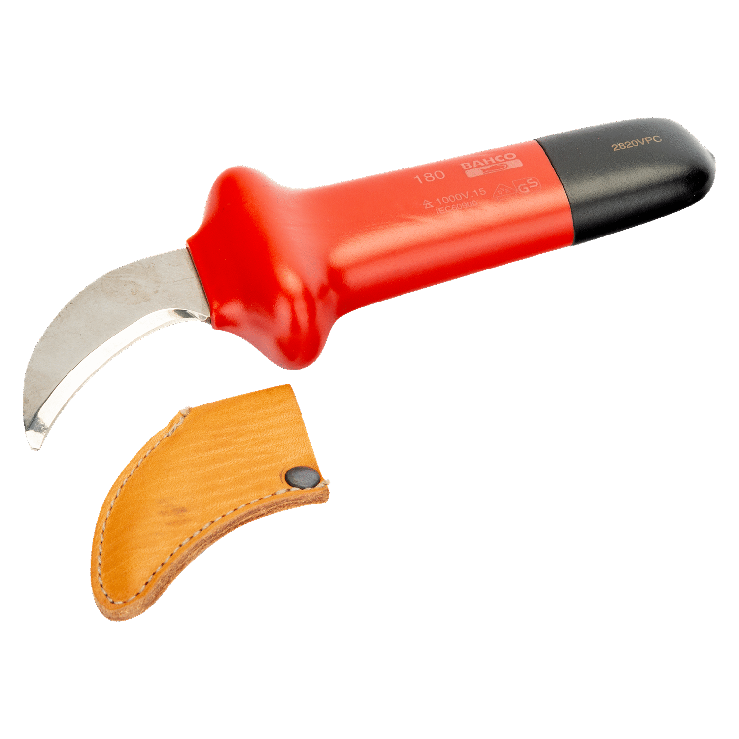 BAHCO 2820VPC VDE Insulated Bent Knife (BAHCO Tools) - Premium Insulated Bent Knife from BAHCO - Shop now at Yew Aik.