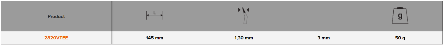 BAHCO 2820VTEE General Purpose Insulated Tweezers 150 mm - Premium Insulated Tweezers from BAHCO - Shop now at Yew Aik.