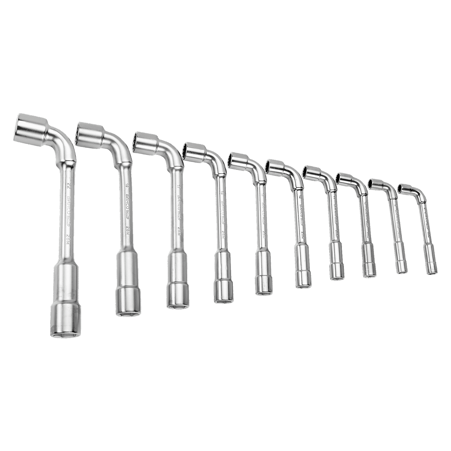 BAHCO 28M/11 Metric Double Head Offset Socket Wrench Set 12 X 6 - Premium Socket Wrench Set from BAHCO - Shop now at Yew Aik.