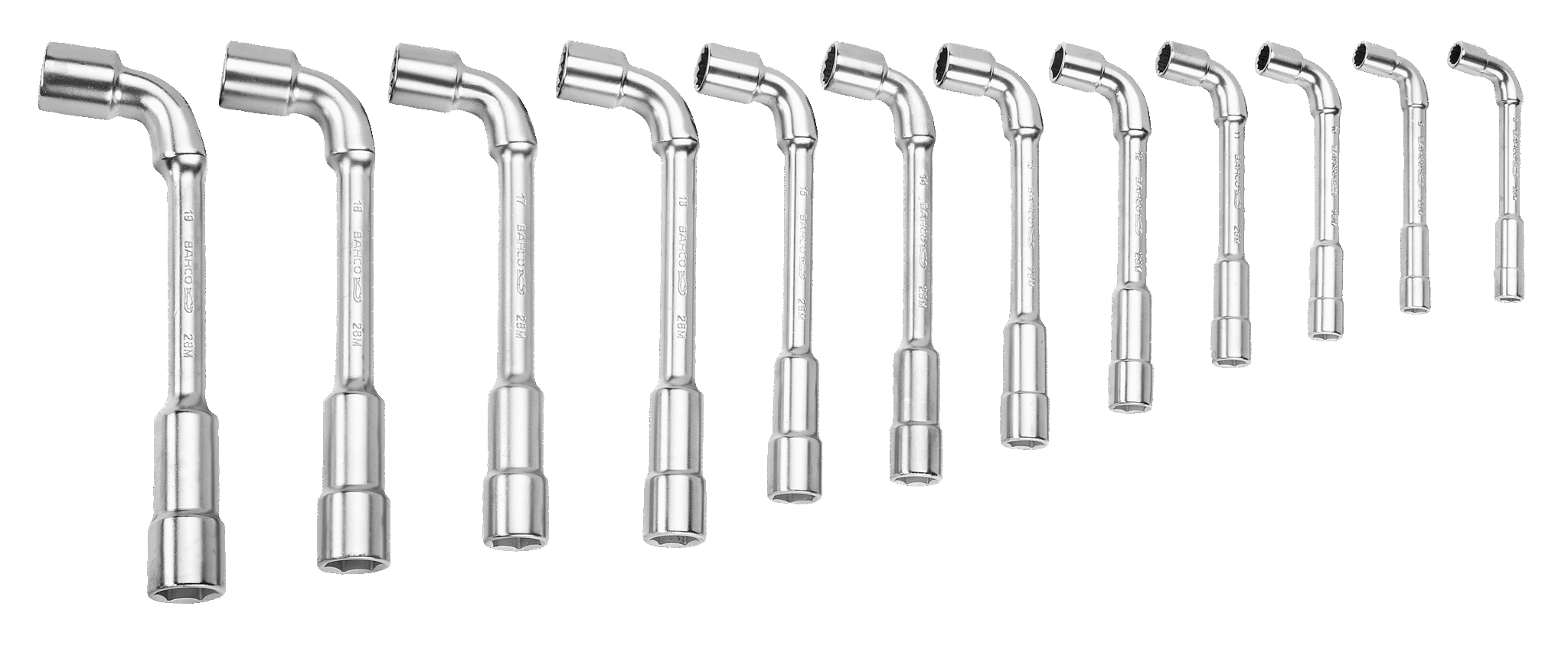 BAHCO 28M/12 Metric Double Head Offset Socket Wrench Set 12 X 6 - Premium Socket Wrench Set from BAHCO - Shop now at Yew Aik.