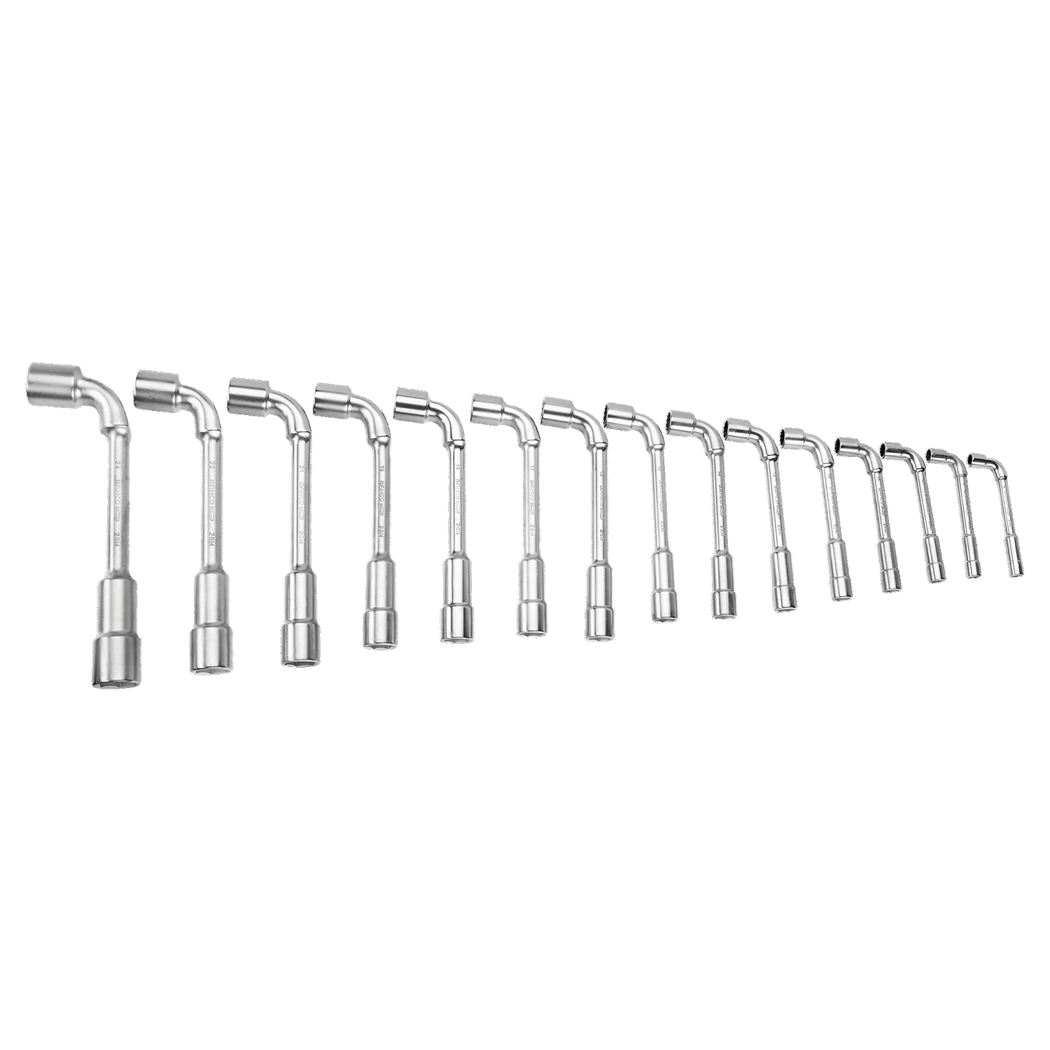 BAHCO 28M/15 Metric Double Head Offset Socket Wrench Set 12 X 6 - Premium Socket Wrench Set from BAHCO - Shop now at Yew Aik.