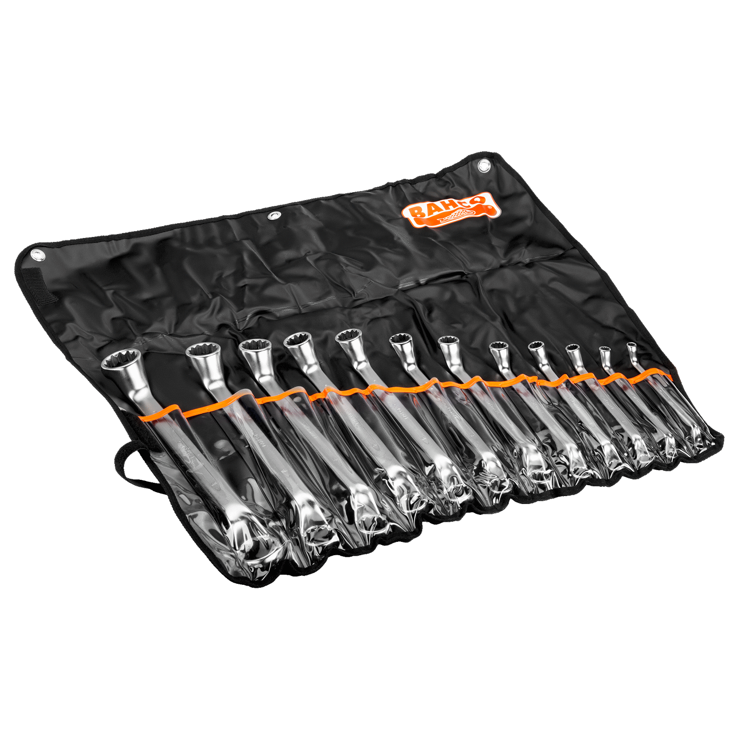 BAHCO 2M/12T Metric Deep Offset Double Ring Ended Wrench Set12Pcs - Premium Offset Double Ring Ended Wrench Set from BAHCO - Shop now at Yew Aik.