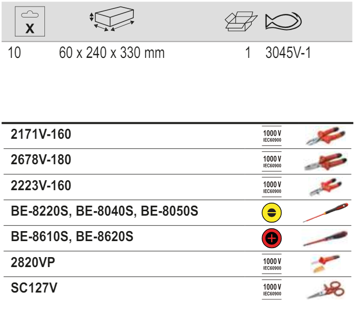 BAHCO 3045V-1 Leather Briefcase Insulated Electrician Tool Set - Premium Tool Set from BAHCO - Shop now at Yew Aik.