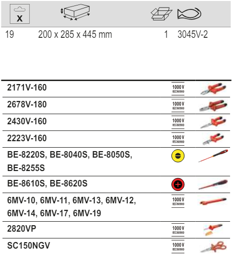BAHCO 3045V-2 Insulated Tool Set within Leather Bag - 19 Pcs - Premium Tool Set from BAHCO - Shop now at Yew Aik.