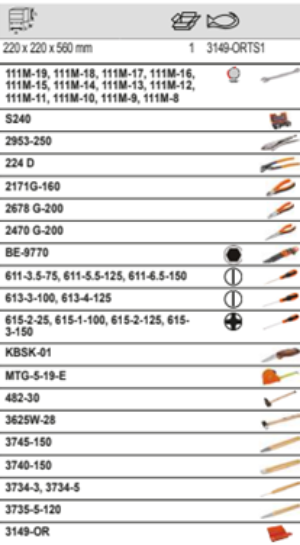 BAHCO 3149-ORTS1 Cantilever Metallic Box General Purpose Tool Kit - Premium Tool Kit from BAHCO - Shop now at Yew Aik.