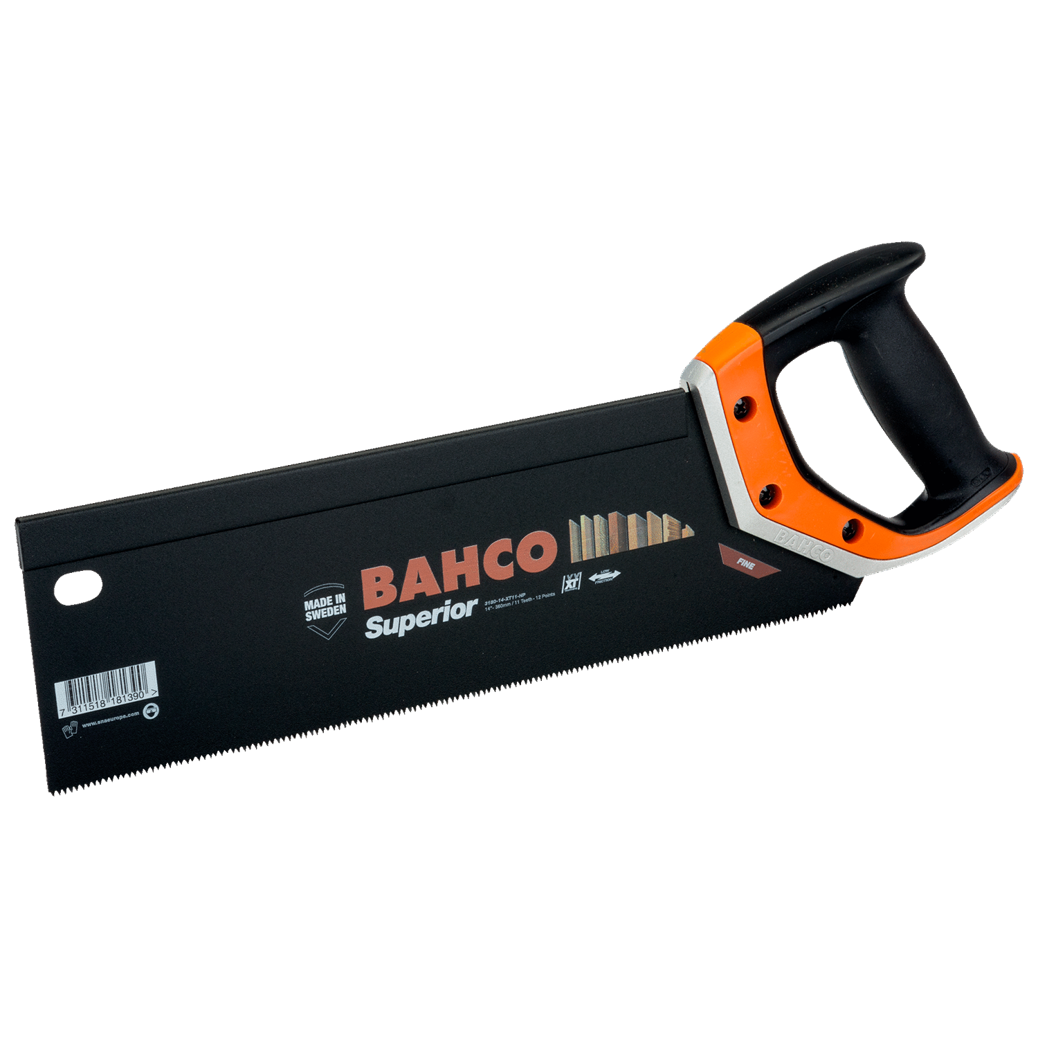 BAHCO 3180 ERGO Tenon Handsaw for Plastics/Laminates - Premium Handsaw from BAHCO - Shop now at Yew Aik.