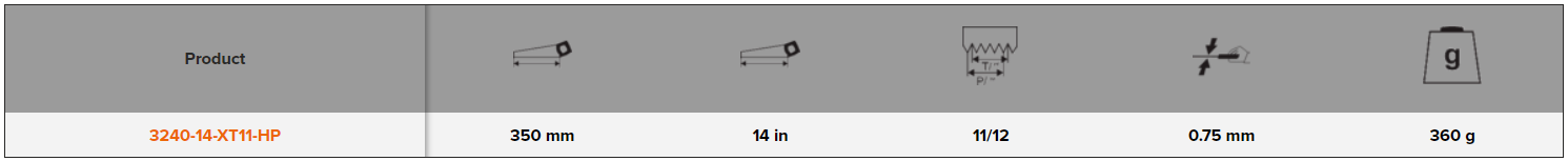 BAHCO 3240 ERGO Superior Veneer Handsaw for Plywood and Plastic - Premium Handsaw from BAHCO - Shop now at Yew Aik.