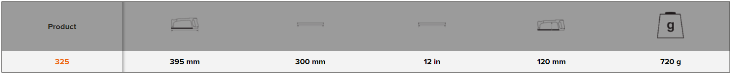 BAHCO 325 ERGO Professional Hand Hacksaw Frames 300 mm - Premium Hand Hacksaw Frames from BAHCO - Shop now at Yew Aik.