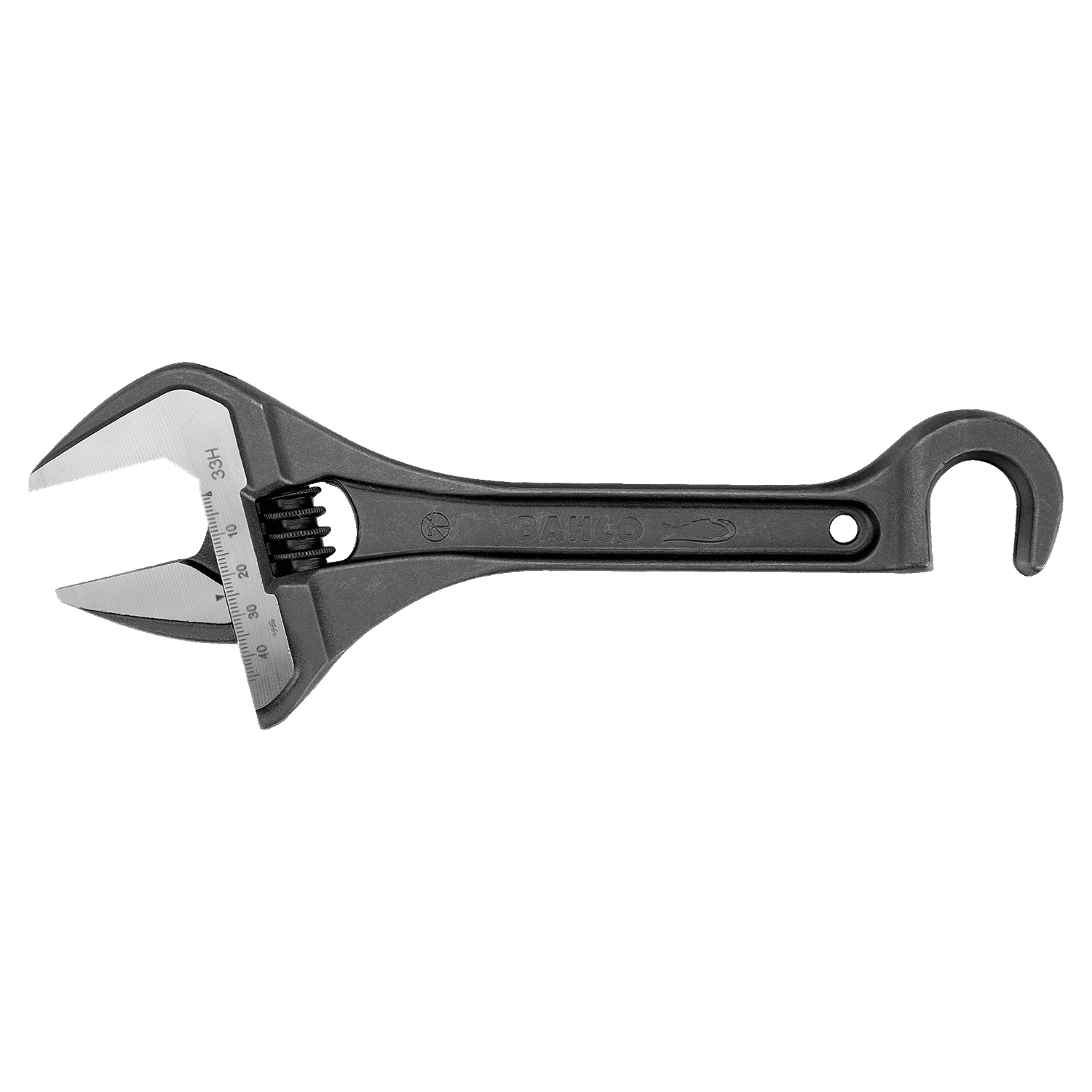 BAHCO 33H Adjustable Wrench With Hook And Phosphate Finish - Premium Adjustable Wrench from BAHCO - Shop now at Yew Aik.