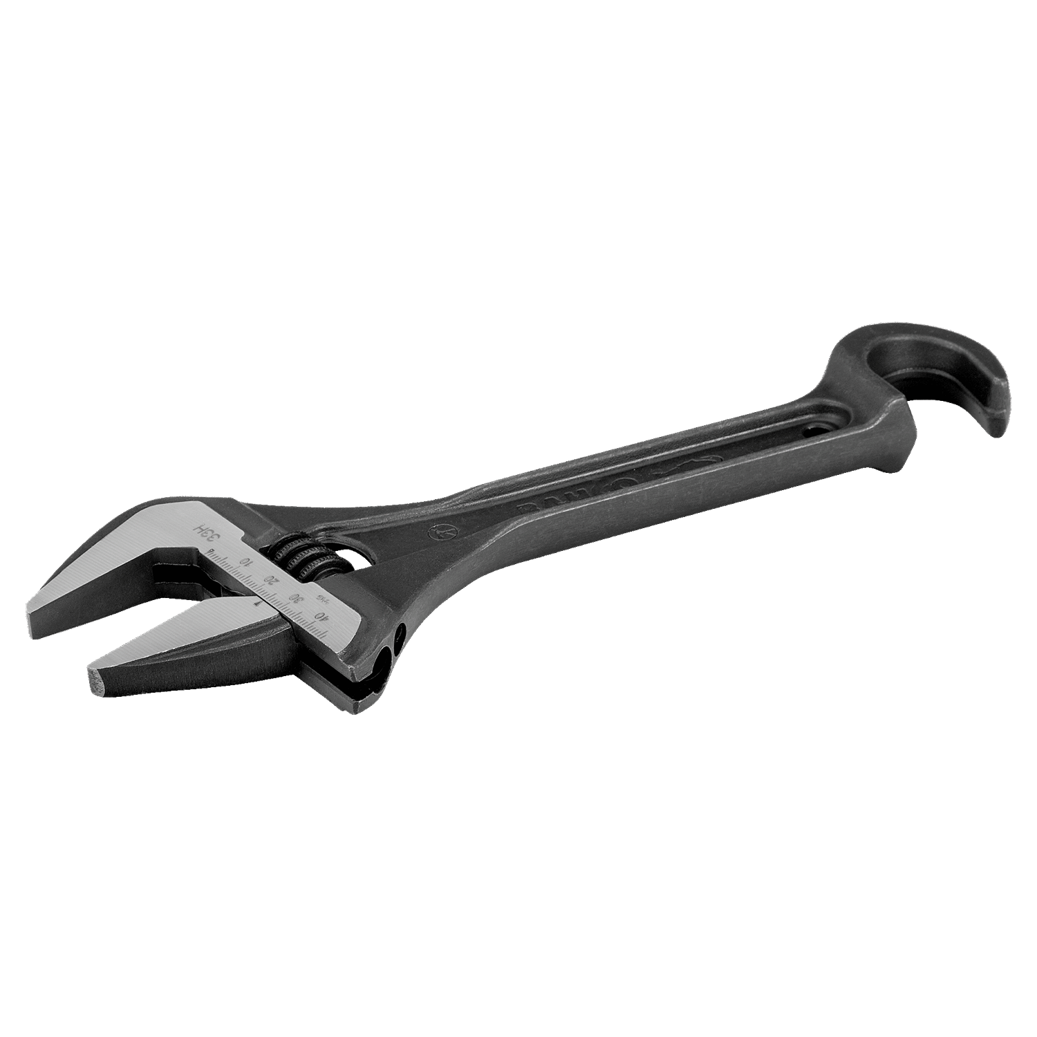BAHCO 33H Adjustable Wrench With Hook And Phosphate Finish - Premium Adjustable Wrench from BAHCO - Shop now at Yew Aik.