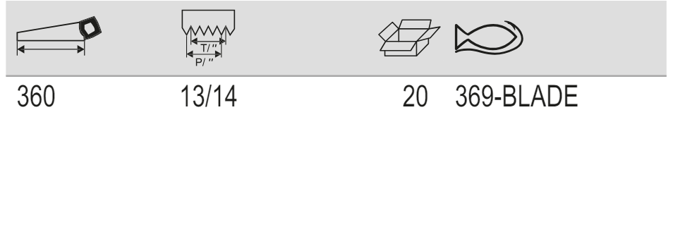 BAHCO 369-BLADE General Purpose Spare Sabre Sawblade - 13"/14" - Premium Sabre Sawblade from BAHCO - Shop now at Yew Aik.