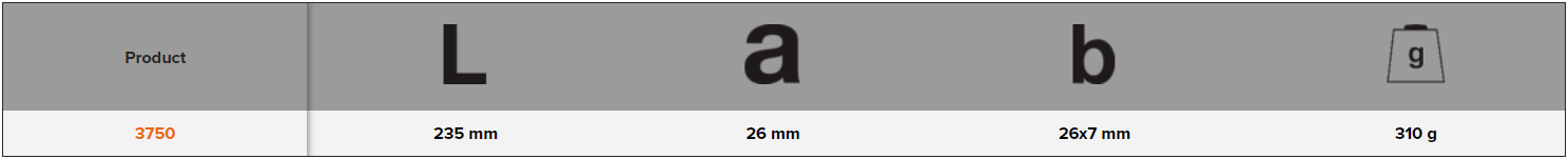 BAHCO 3750 Slitting Chisel with Flat Oval Shank and Lacquered - Premium Slitting Chisel from BAHCO - Shop now at Yew Aik.