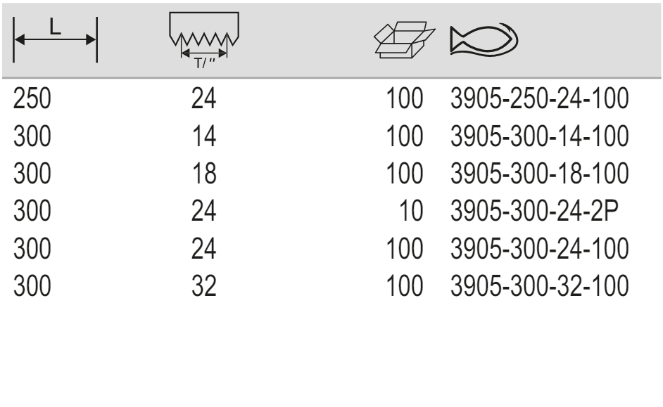 BAHCO 3905 Sandcut High Speed Steel Hand Hacksaw Blade - Premium Hacksaw Blade from BAHCO - Shop now at Yew Aik.
