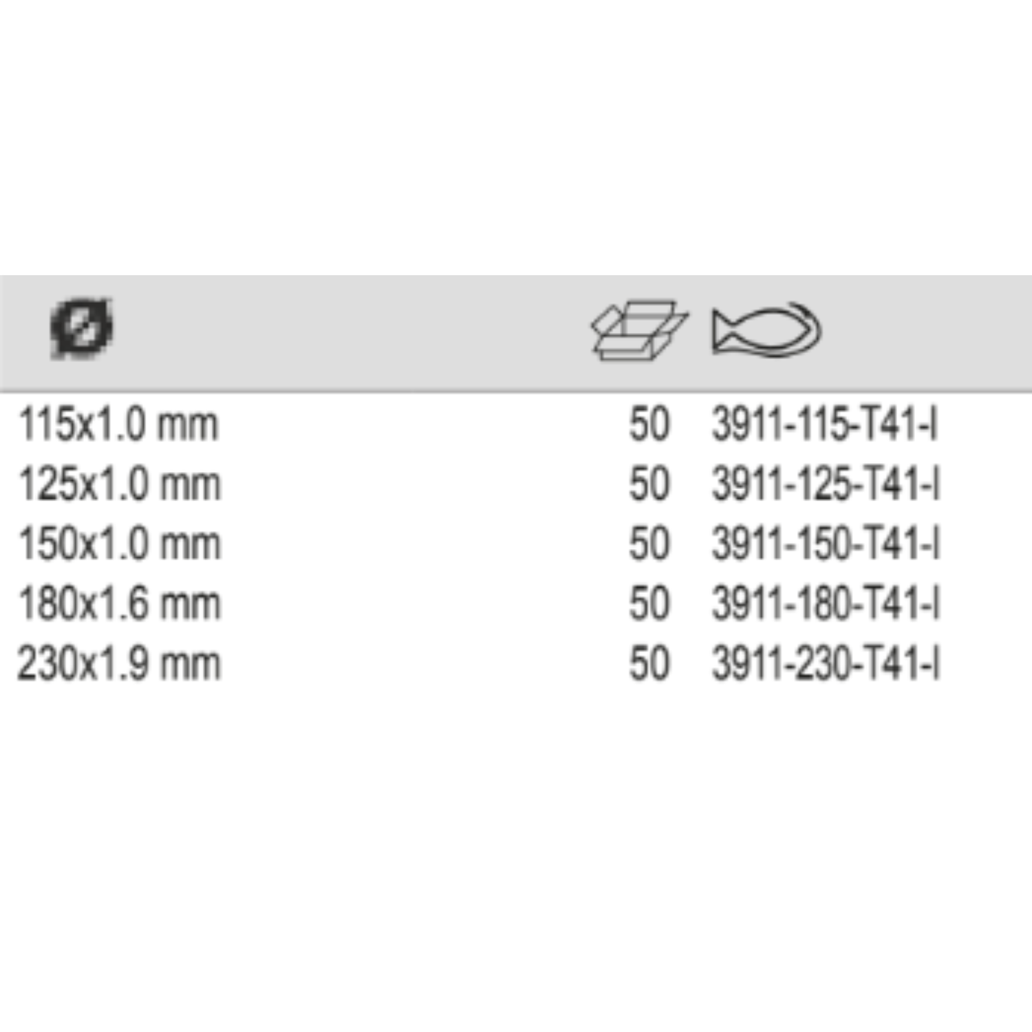 BAHCO 391-T41-I High-Performance Abrasive Cutting Disc For Inox - Premium Abrasive Cutting Disc from BAHCO - Shop now at Yew Aik.
