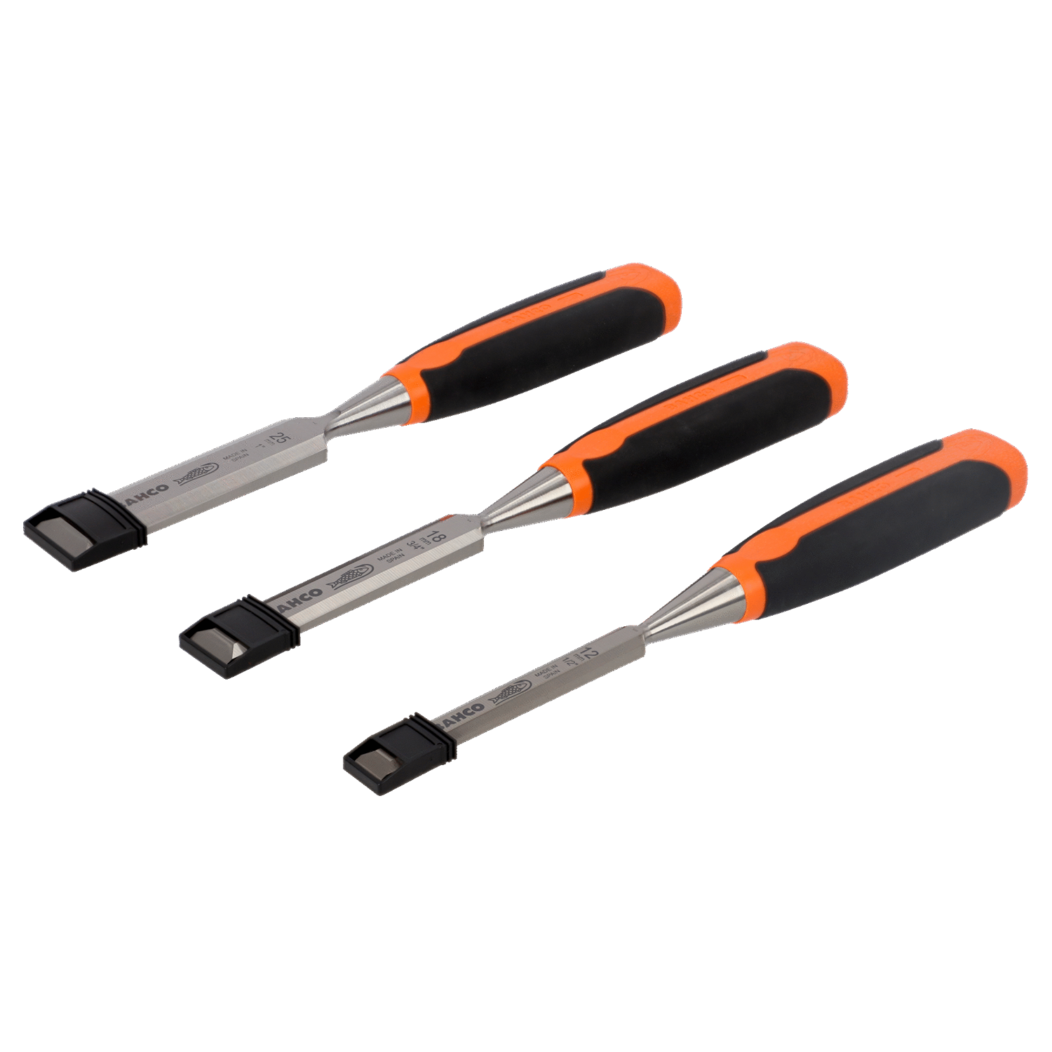 BAHCO 424P-S3-EUR Chisel Set with Rubberised Handle - 3 Pcs - Premium Chisel Set from BAHCO - Shop now at Yew Aik.