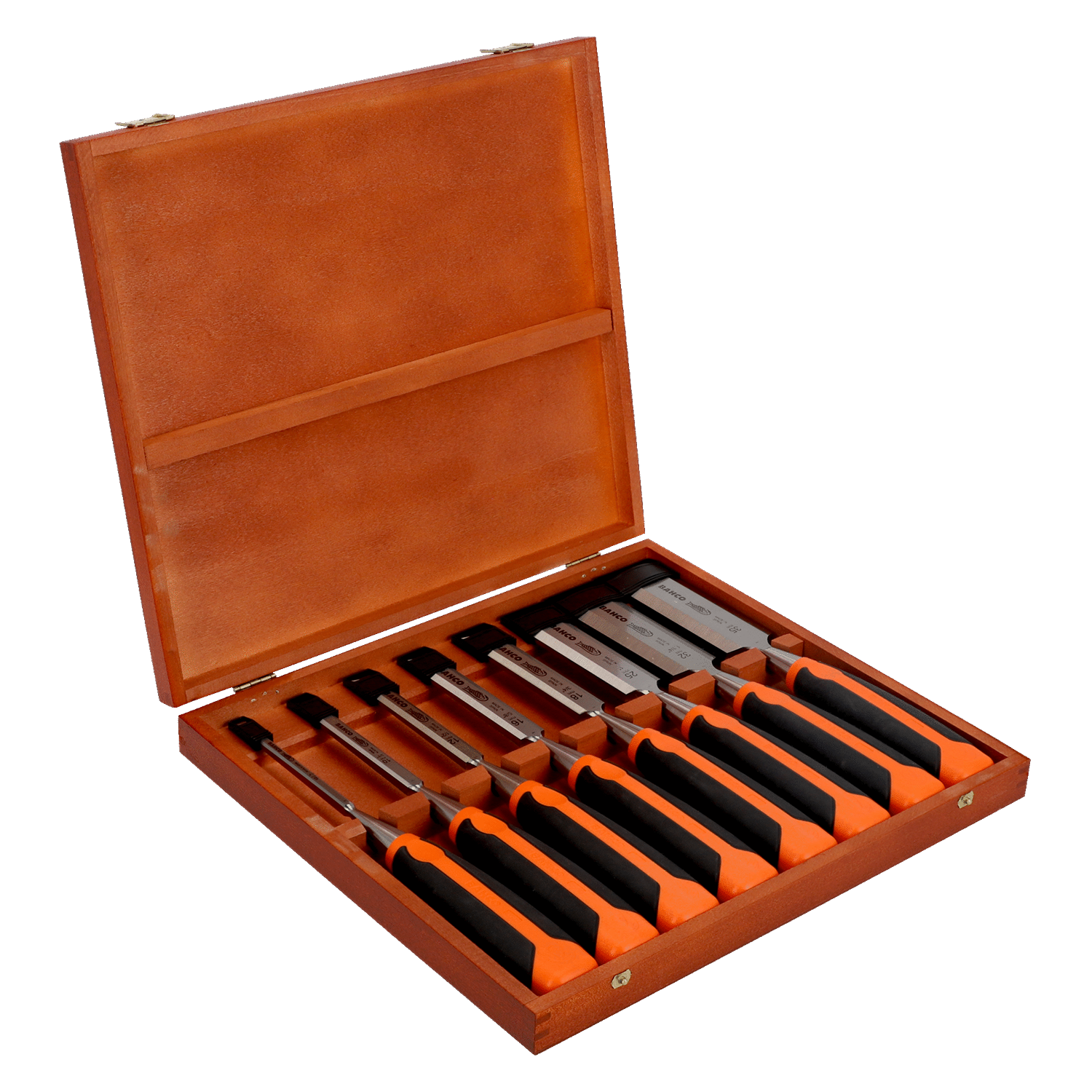 BAHCO 424P-S8-EUR Chisel Set with Rubberised Handle - 8 Pcs - Premium Chisel Set from BAHCO - Shop now at Yew Aik.
