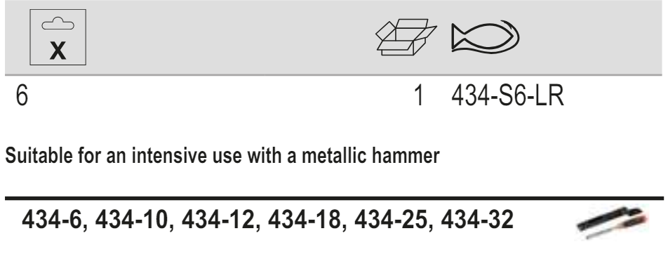 BAHCO 434-S6-LR 6 pcs ERGO Splitproof Chisel Set In Leather Roll - Premium Chisel Set from BAHCO - Shop now at Yew Aik.