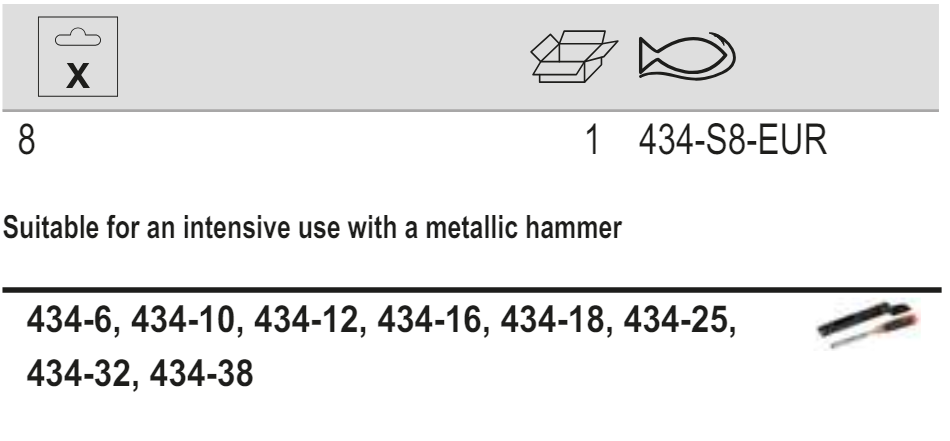 BAHCO 434-S8-EUR ERGO Splitproof Chisel Set - 8 Pcs/Wooden Box - Premium Chisel Set from BAHCO - Shop now at Yew Aik.