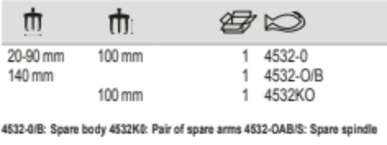 BAHCO 4532-0 2-Arm Universal Puller with Galvanized Finish - Premium 2-Arm Universal Puller from BAHCO - Shop now at Yew Aik.