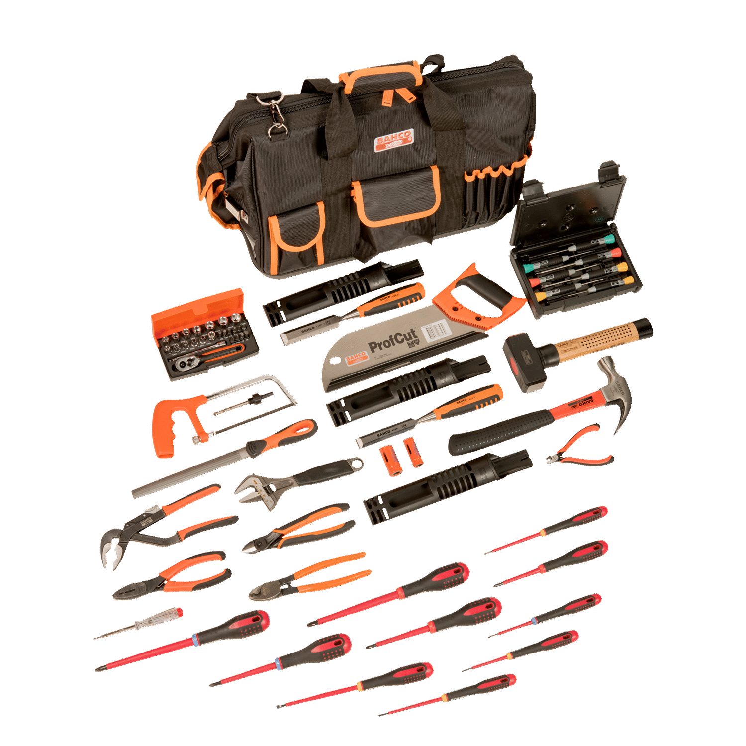 BAHCO 4750FB2-19TS001 Closed Top Bag MRO Toolkit - 61 Pcs - Premium Toolkit from BAHCO - Shop now at Yew Aik.