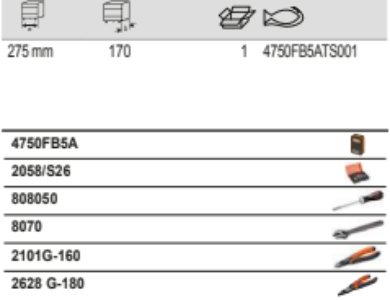 BAHCO 4750FB5ATS001 Mini Folder Case General Purpose Toolkit - Premium Toolkit from BAHCO - Shop now at Yew Aik.