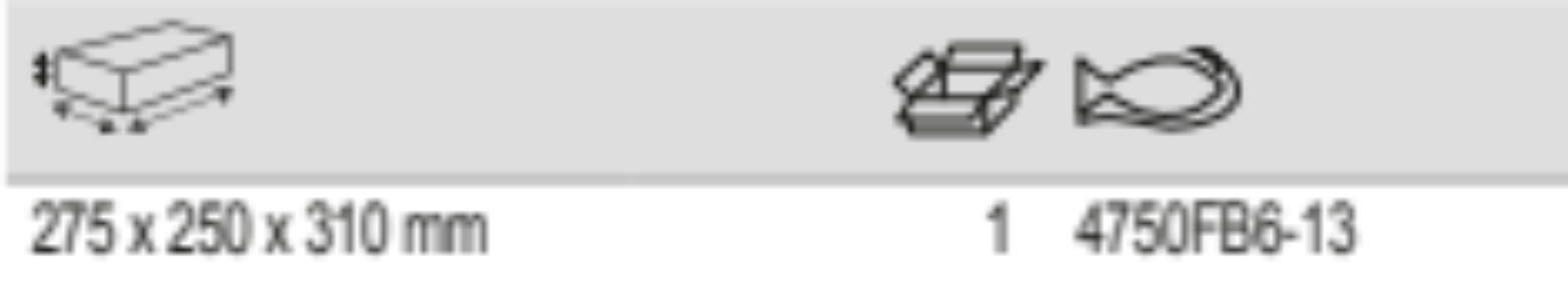 BAHCO 4750FB6-13 21 L Closed Top Fabric Tool Bags (BAHCO Tools) - Premium Top Fabric Tool Bags from BAHCO - Shop now at Yew Aik.