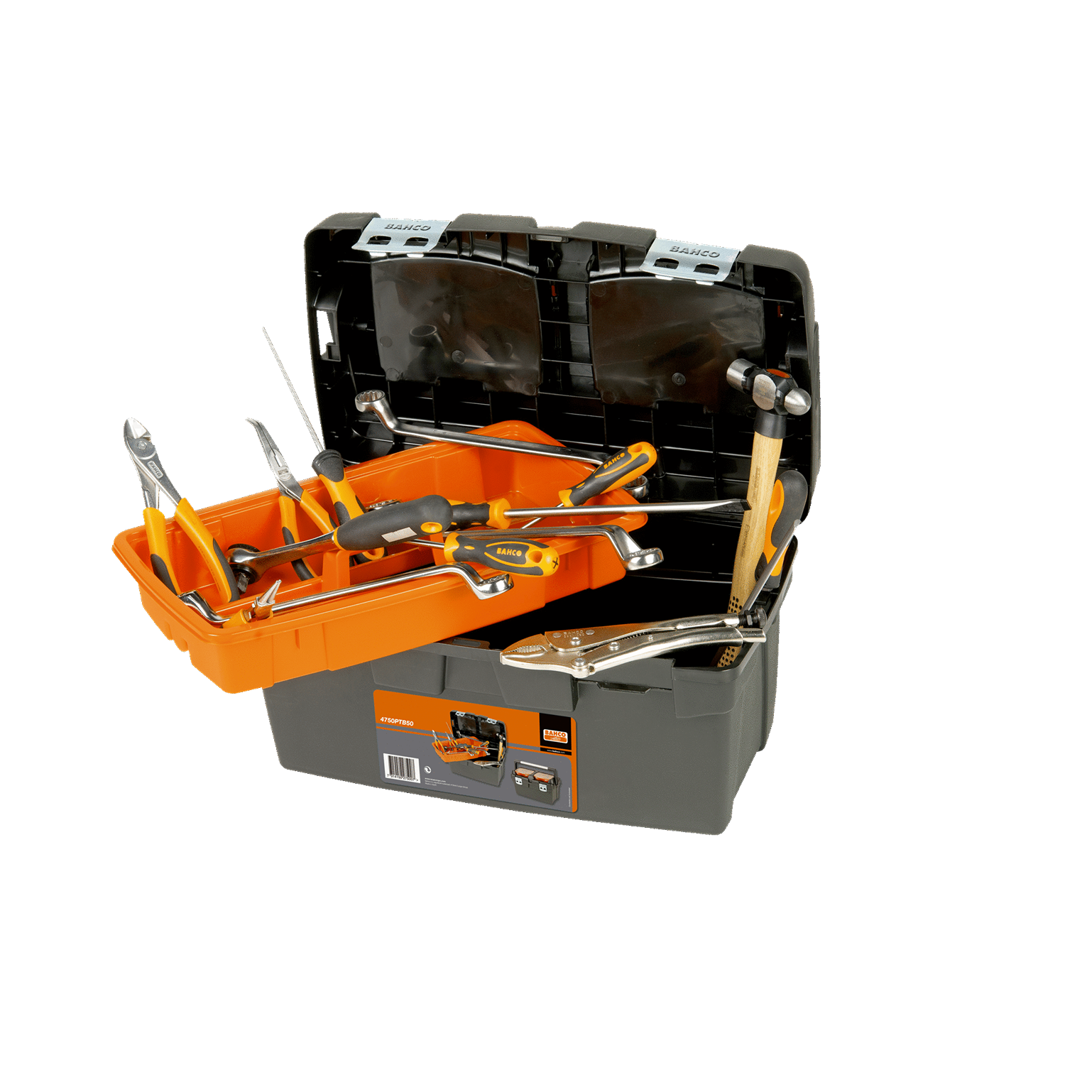 BAHCO 4750PTB50 500mm Heavy Duty Plastic Tool Boxes (BAHCO Tools) - Premium Plastic Tool Box from BAHCO - Shop now at Yew Aik.