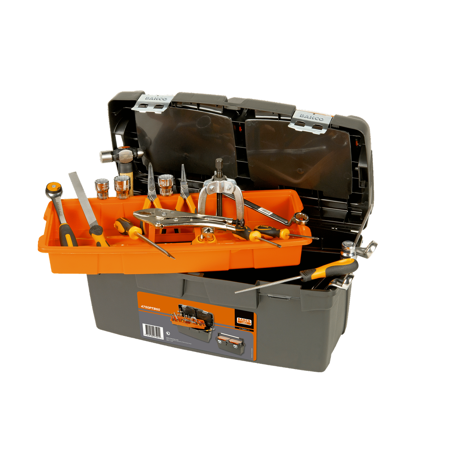 BAHCO 4750PTB60 600mm Heavy Duty Plastic Tool Boxes (BAHCO Tools) - Premium Plastic Tool Box from BAHCO - Shop now at Yew Aik.