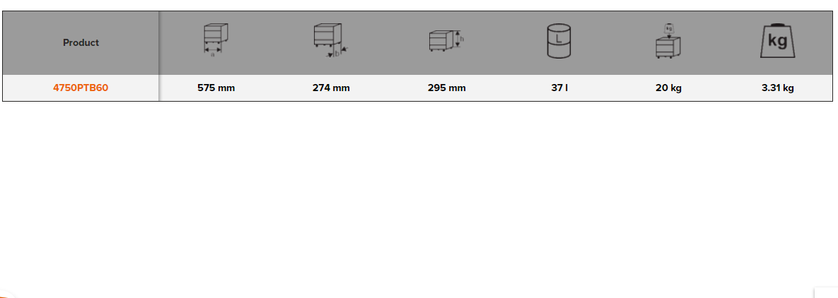 BAHCO 4750PTB60 600mm Heavy Duty Plastic Tool Boxes (BAHCO Tools) - Premium Plastic Tool Box from BAHCO - Shop now at Yew Aik.