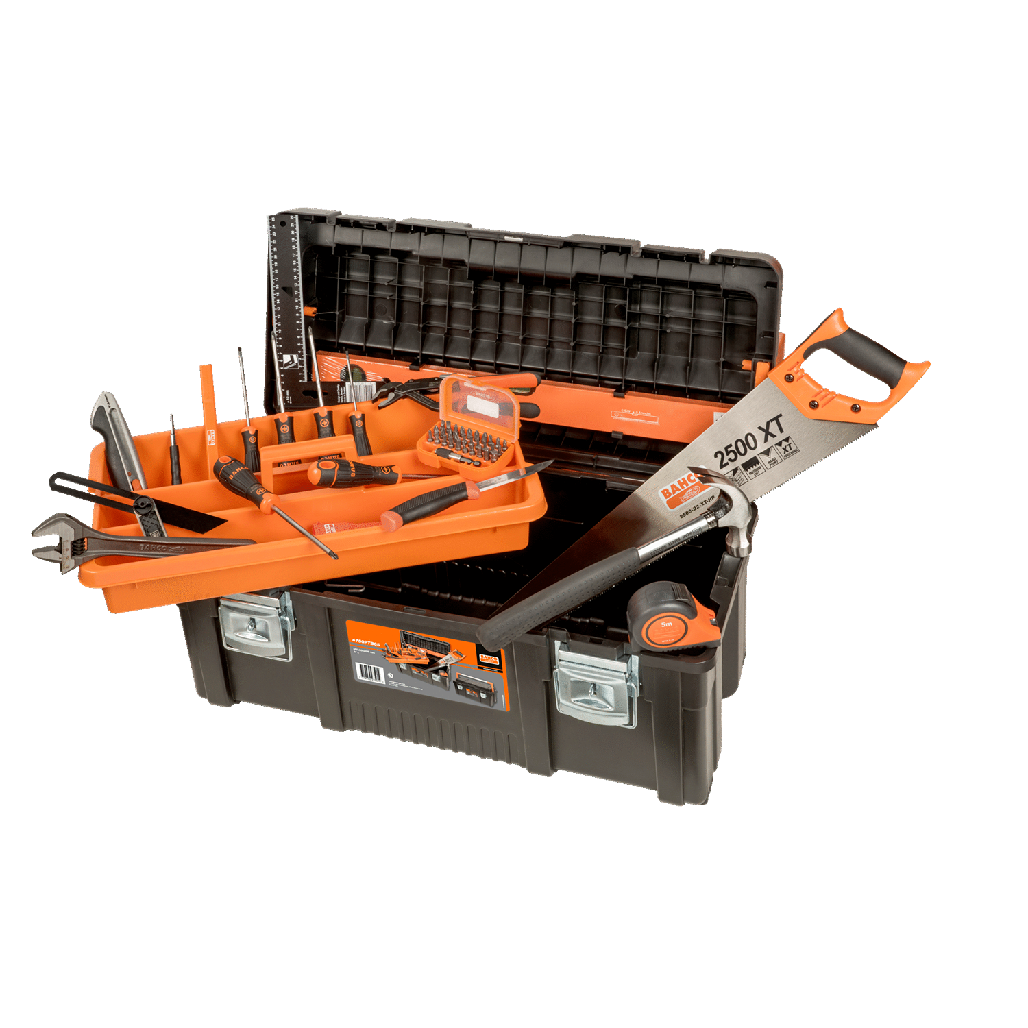 BAHCO 4750PTB65 650mm Heavy Duty Plastic Tool Boxes (BAHCO Tools) - Premium Plastic Tool Box from BAHCO - Shop now at Yew Aik.