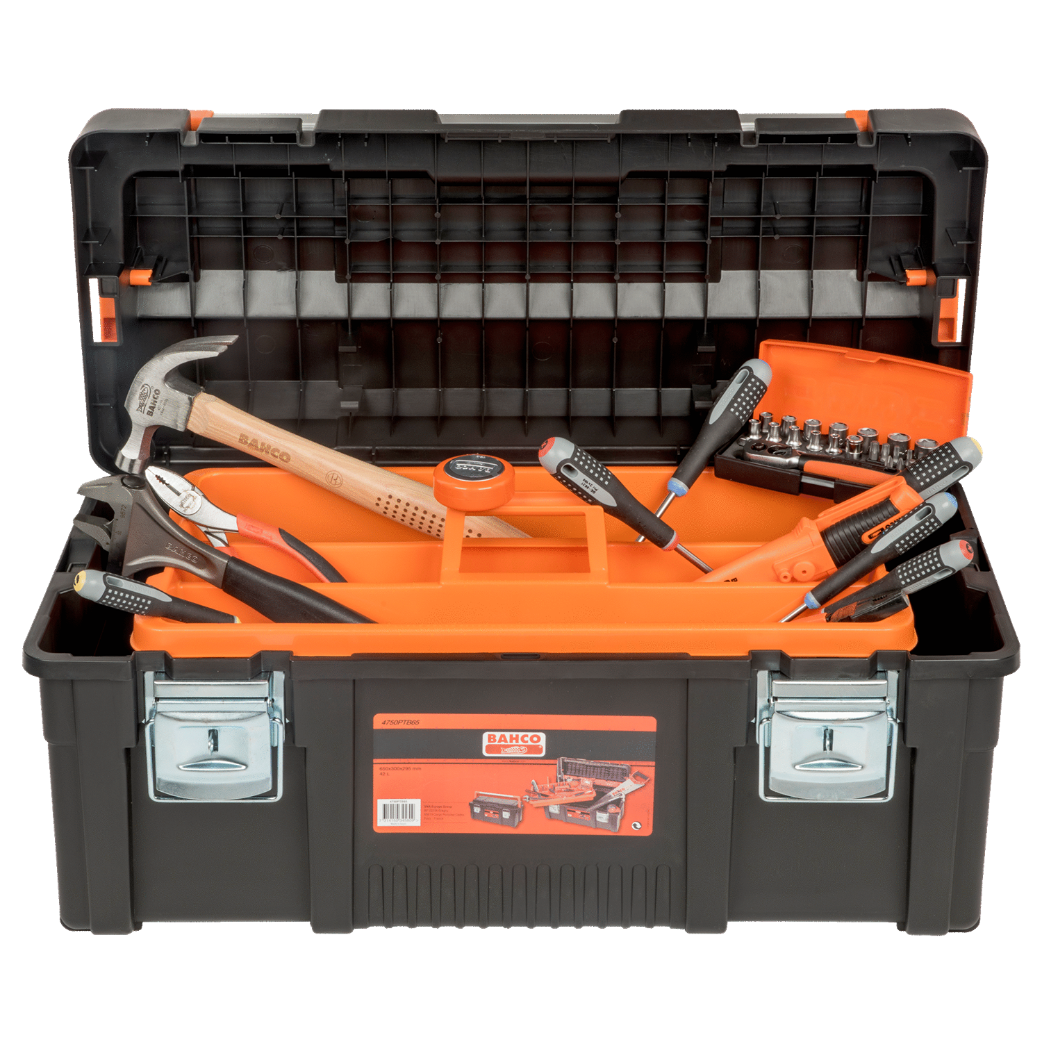 BAHCO 4750PTB65TS5 Plastic Tool Box General Purpose Tool Kit - Premium Tool Kit from BAHCO - Shop now at Yew Aik.