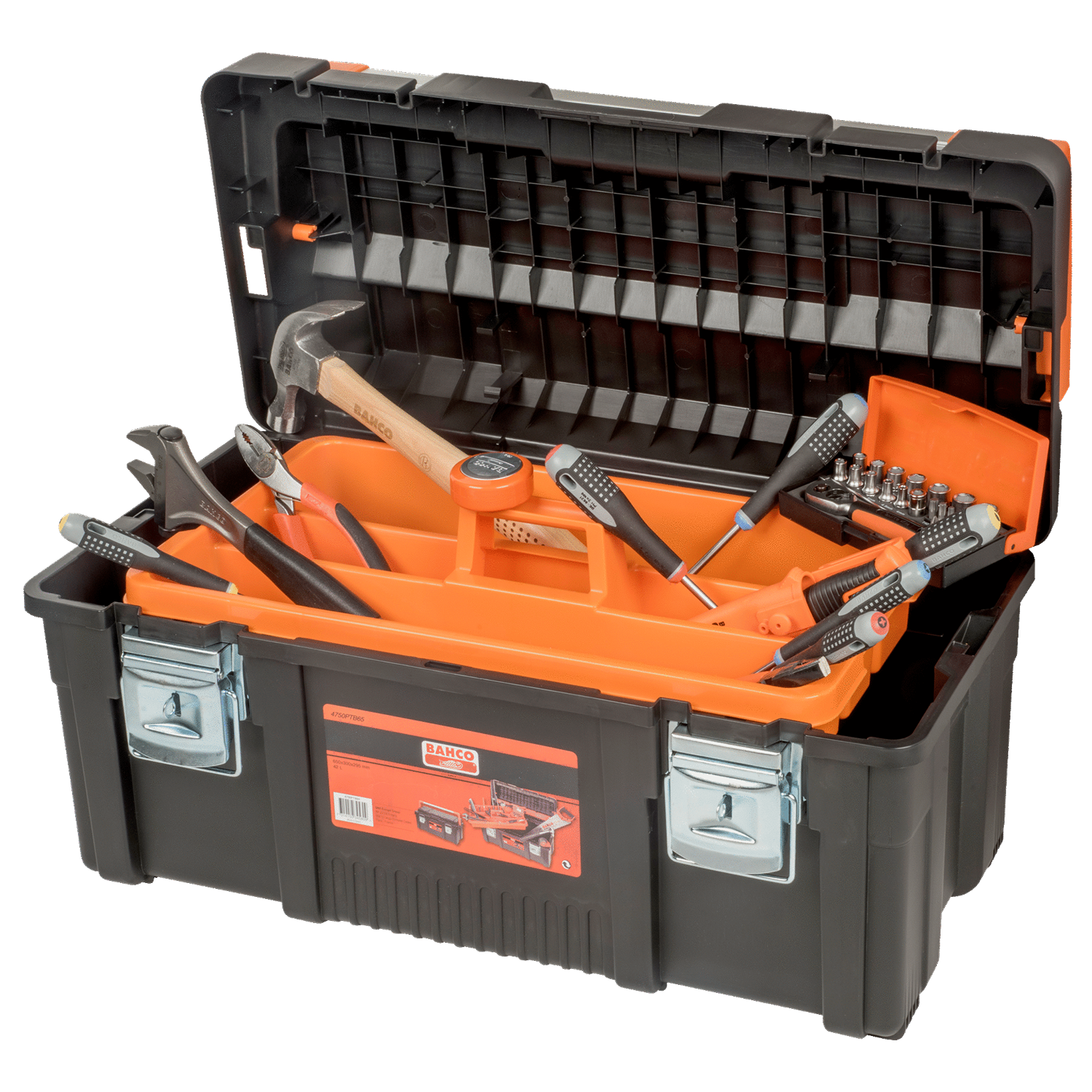BAHCO 4750PTB65TS5 Plastic Tool Box General Purpose Tool Kit - Premium Tool Kit from BAHCO - Shop now at Yew Aik.