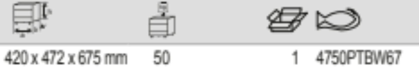 BAHCO 4750PTBW67 670 mm Heavy Duty Plastic Tool Boxes - Premium Plastic Tool Box from BAHCO - Shop now at Yew Aik.