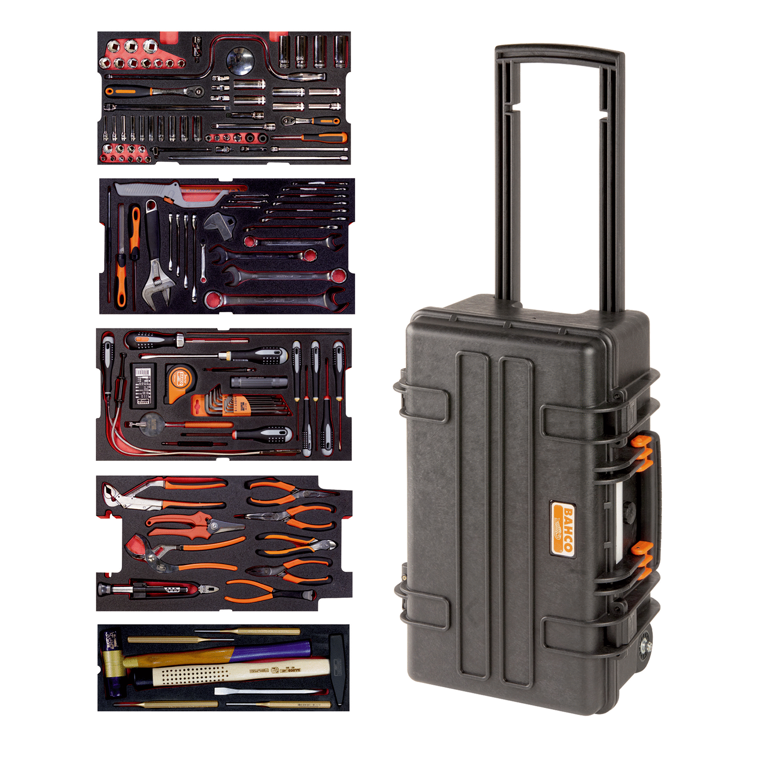 BAHCO 4750RCHDW01FF2 Heavy Duty Rigid Case Aviation Toolkit - Premium Toolkit from BAHCO - Shop now at Yew Aik.