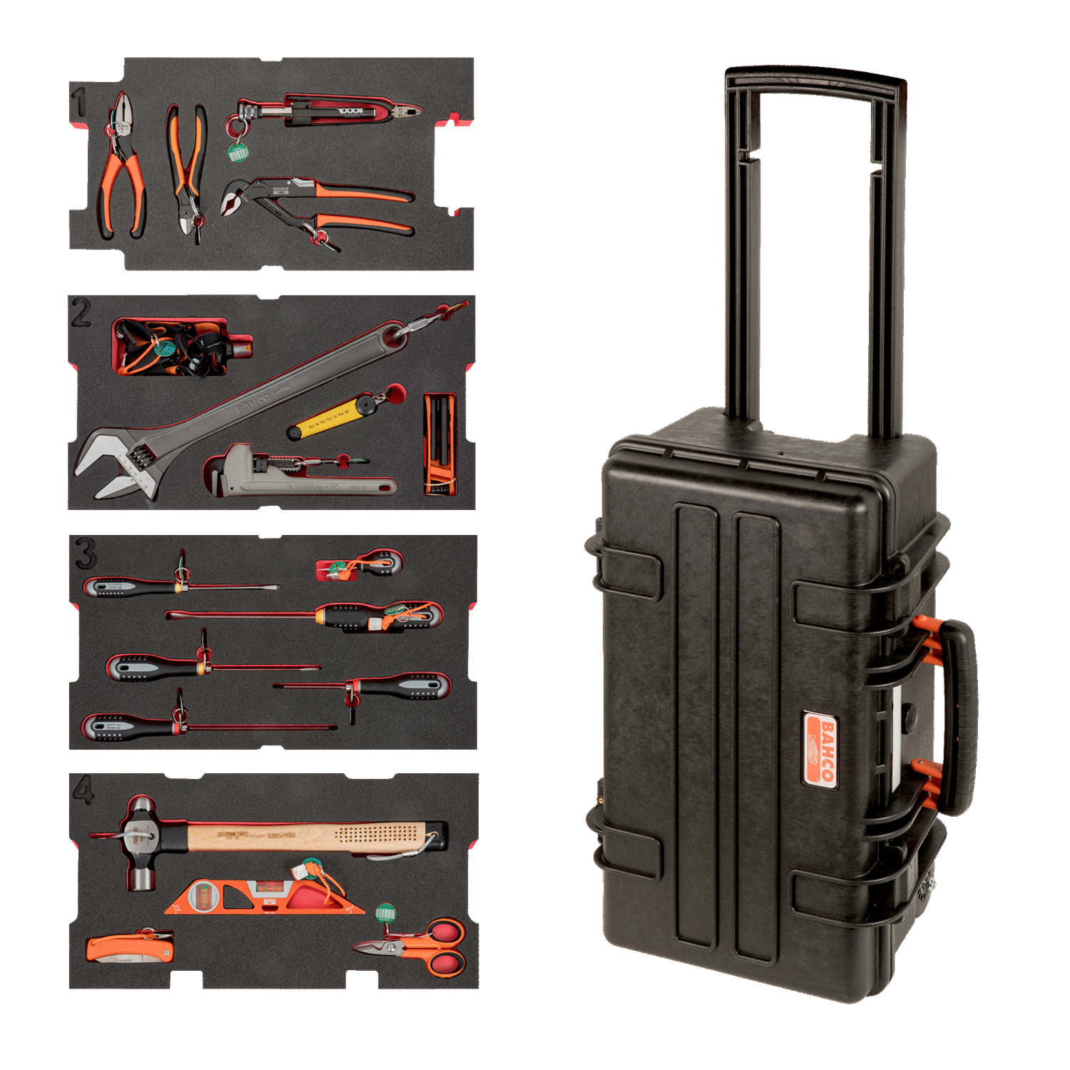BAHCO 4750RCHDW01FF4 Heavy Duty Rigid Case Application Toolkit - Premium Toolkit from BAHCO - Shop now at Yew Aik.